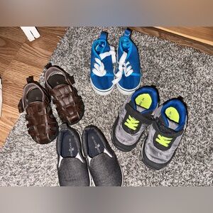 Toddler variety of shoes